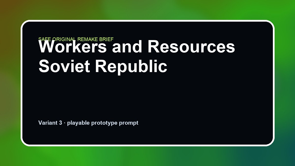 Workers and Resources Soviet Republic original workers and resources soviet republic custom game reference artwork 3