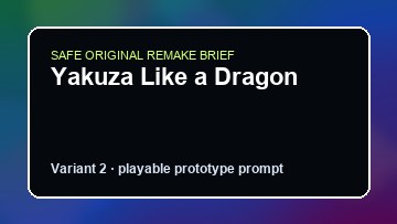 Yakuza Like a Dragon original game remake reference artwork 2