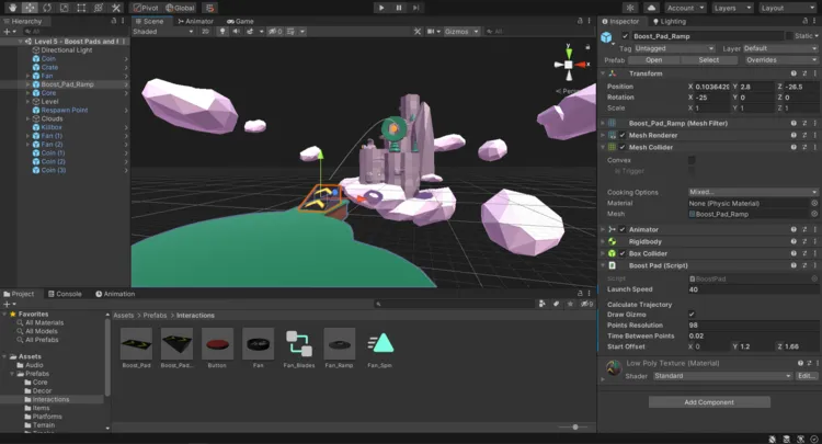 Unity and Three.js game engine export