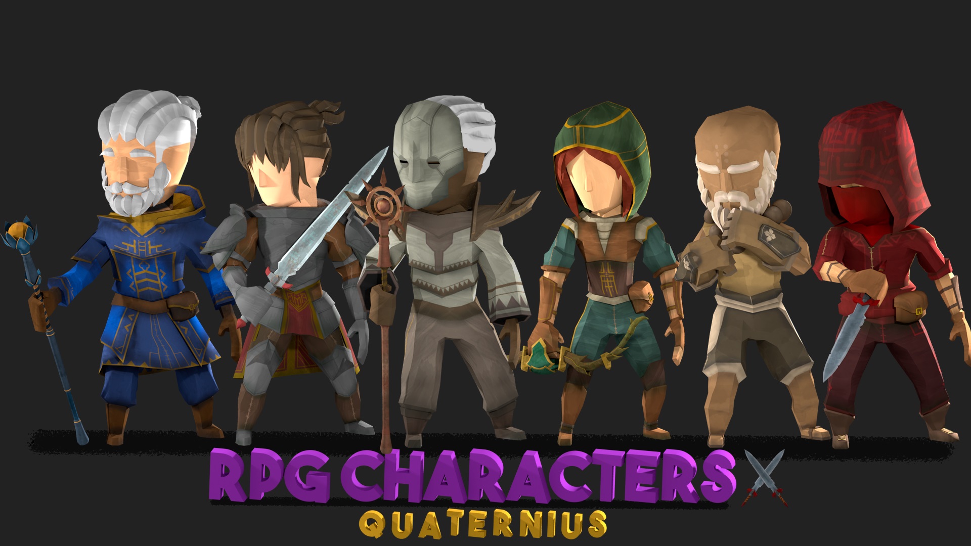 3D RPG game characters