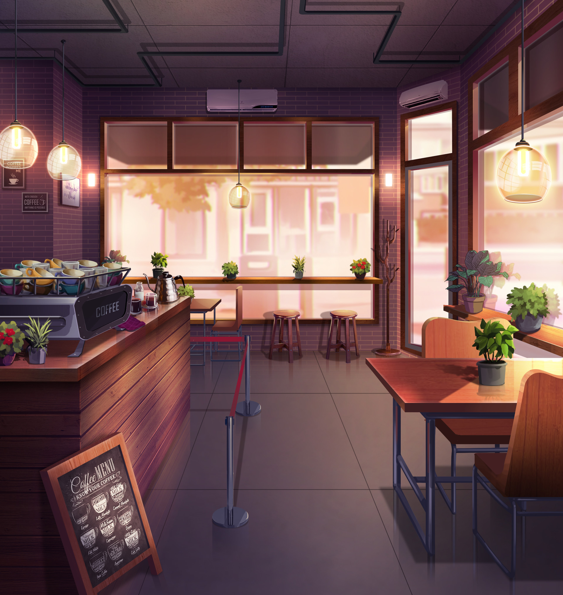 cozy cafe interior