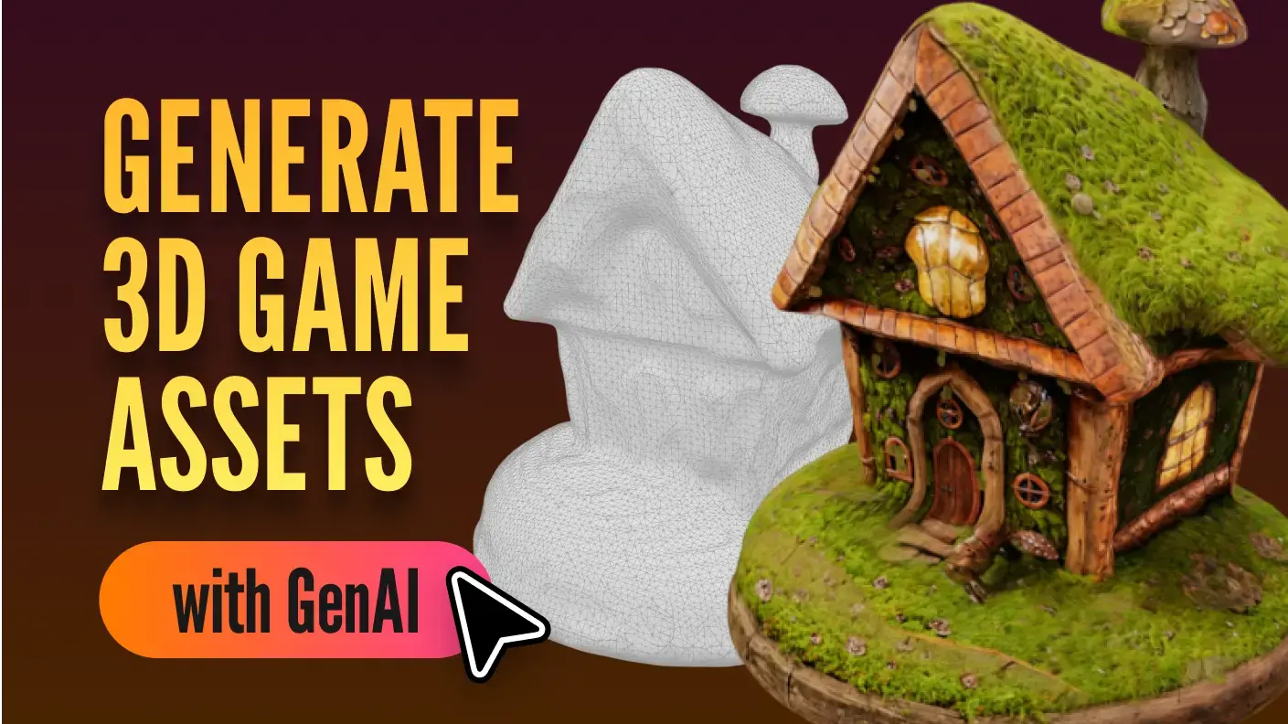 3D game asset generation visualization