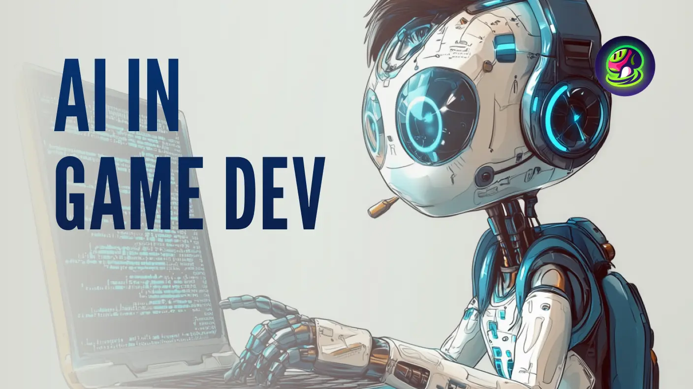 AI robot working on game development