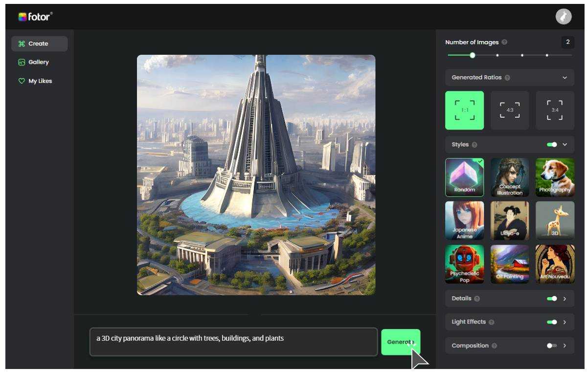 3D game environment created with AI