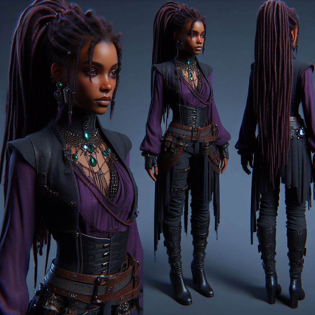 Multiple character design variations showing customization options