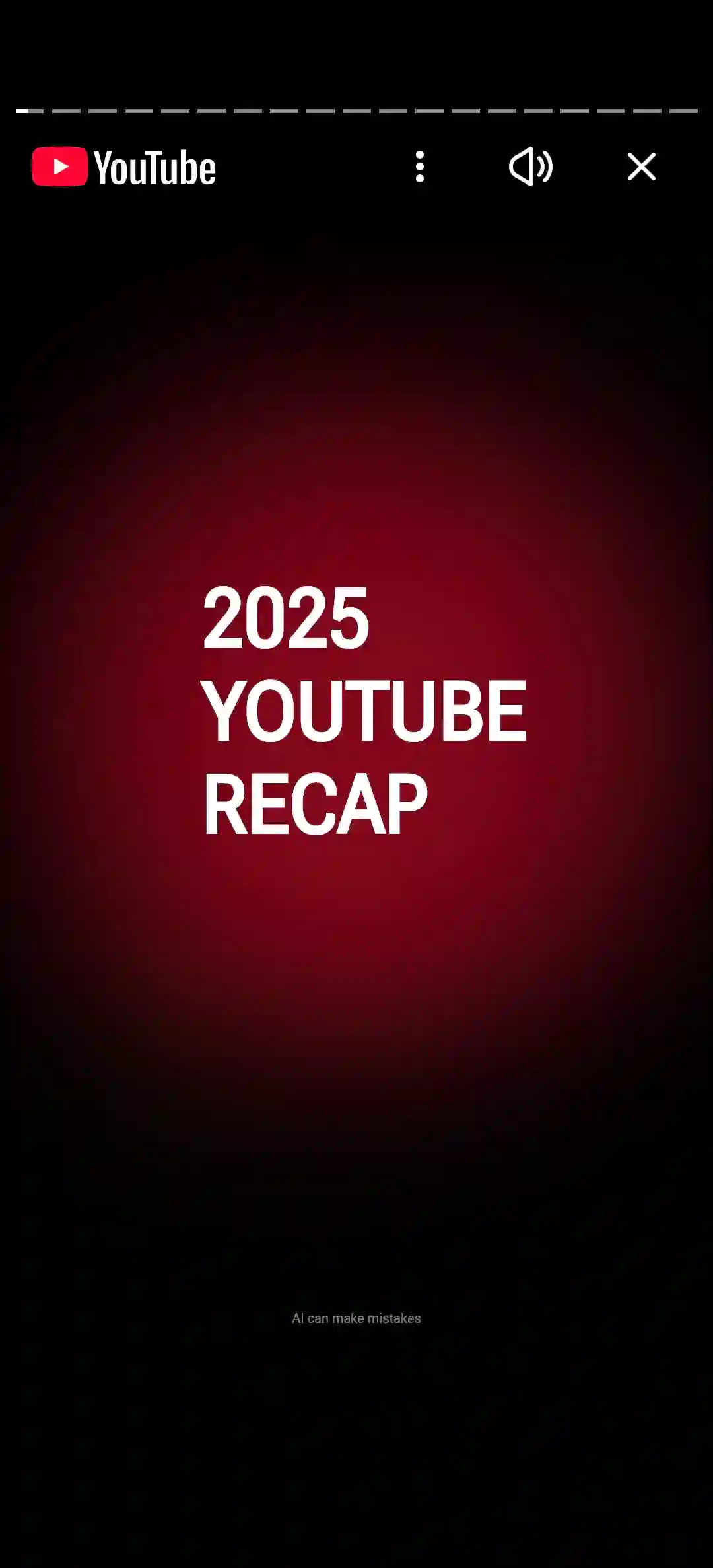 YouTube 2025 Recap access screen showing how to find the feature in the app
