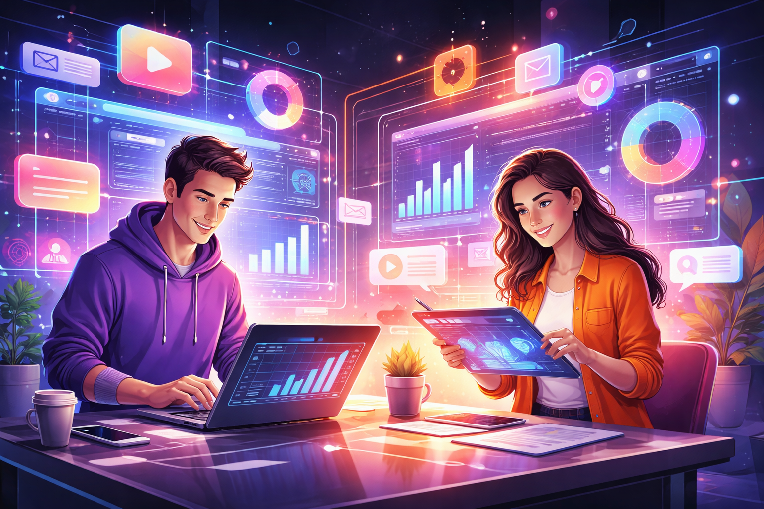 Best AI Abstract AI Future Tech Visuals Generator: Create Stunning Abstract AI Future Tech Visuals in Seconds example 1