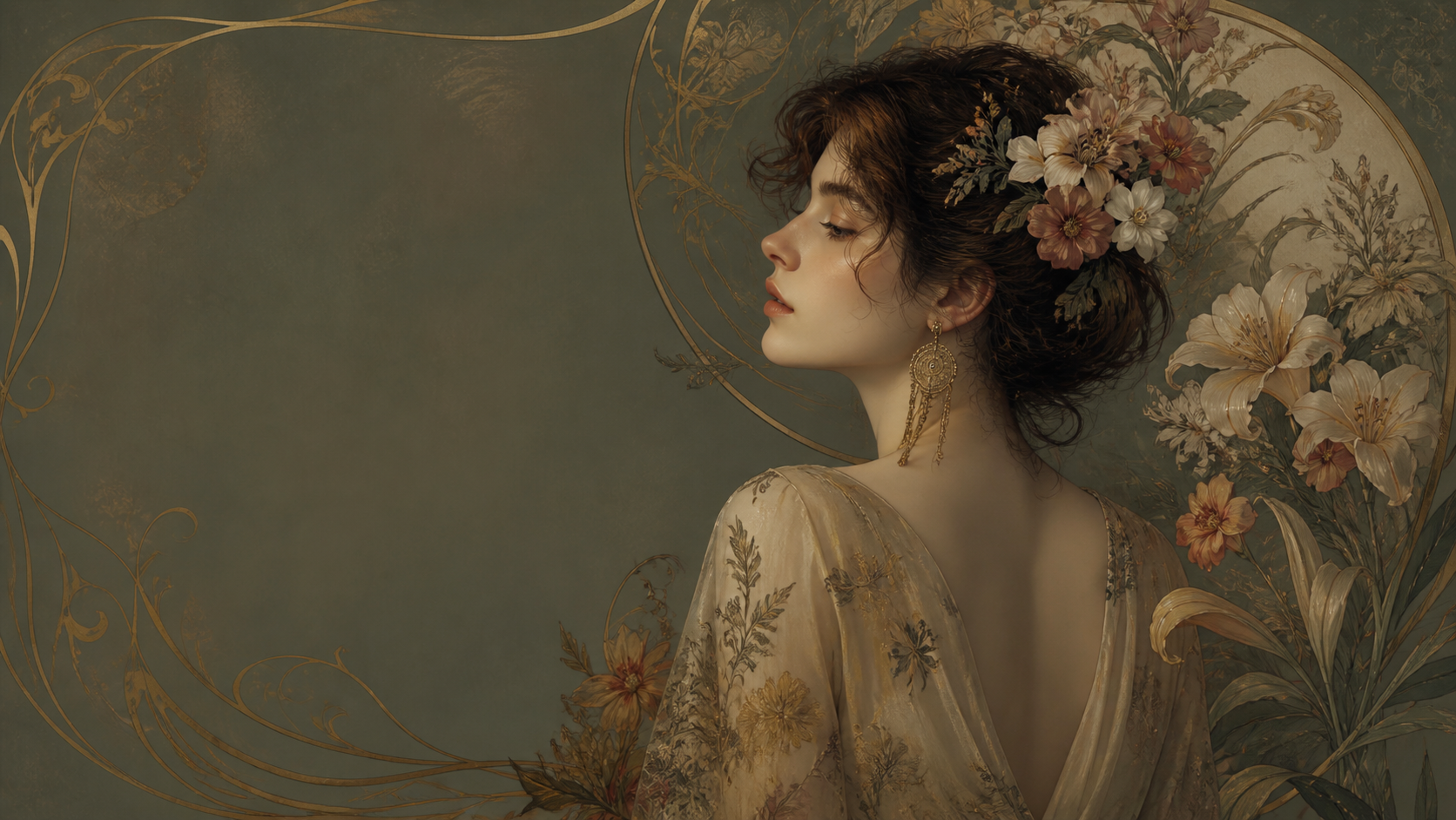 Best AI Art Nouveau Floral Portraits Generator: Create Stunning Art Nouveau Floral Portraits in Seconds example 3