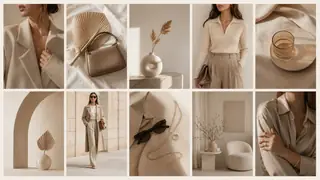 Best AI Beige Minimalist Fashion Grids Generator: Create Stunning Beige Minimalist Fashion Grids in Seconds example 1