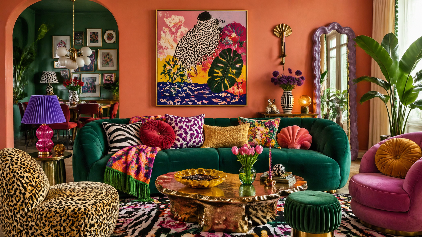 Best AI Colorful Maximalist Apartment Decor Generator: Create Stunning Colorful Maximalist Apartment Decor in Seconds example 2