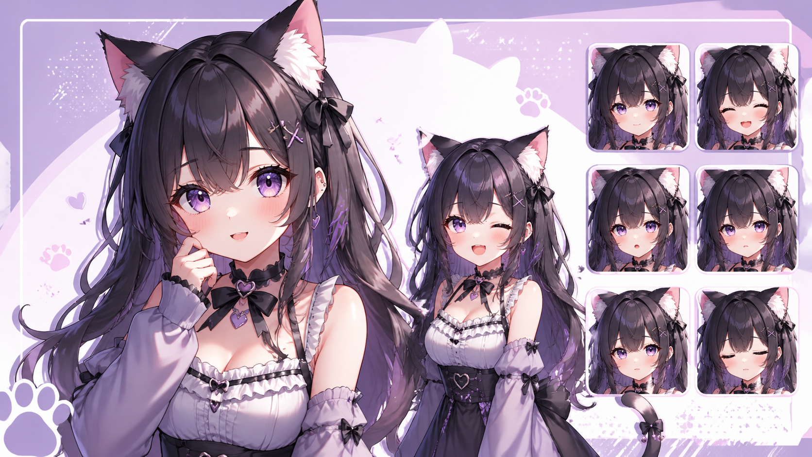 Best AI Cute Cat Ear Kemonomimi Avatars Generator: Create Stunning Cute Cat Ear Kemonomimi Avatars in Seconds visual example 1