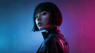 cyberpunk character AI image example 2