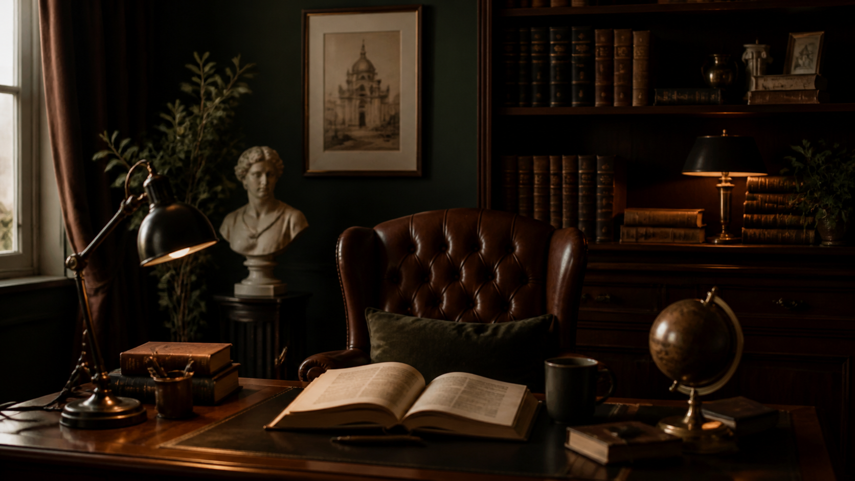 Best AI Dark Academia Study Aesthetics Generator: Create Stunning Dark Academia Study Aesthetics in Seconds example 1