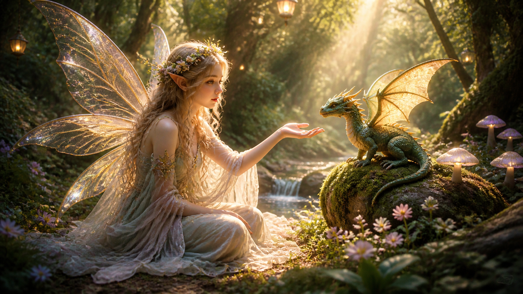 Best AI Enchanted Forest Fairy Scenes Generator: Create Stunning Enchanted Forest Fairy Scenes in Seconds example 1
