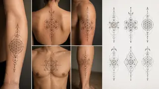 Best AI Geometric Sacred Geometry Tattoos Generator: Create Stunning Geometric Sacred Geometry Tattoos in Seconds example 1