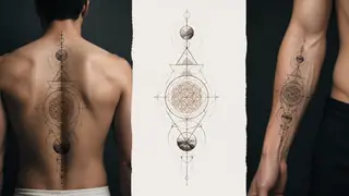 Best AI Geometric Sacred Geometry Tattoos Generator: Create Stunning Geometric Sacred Geometry Tattoos in Seconds example 3