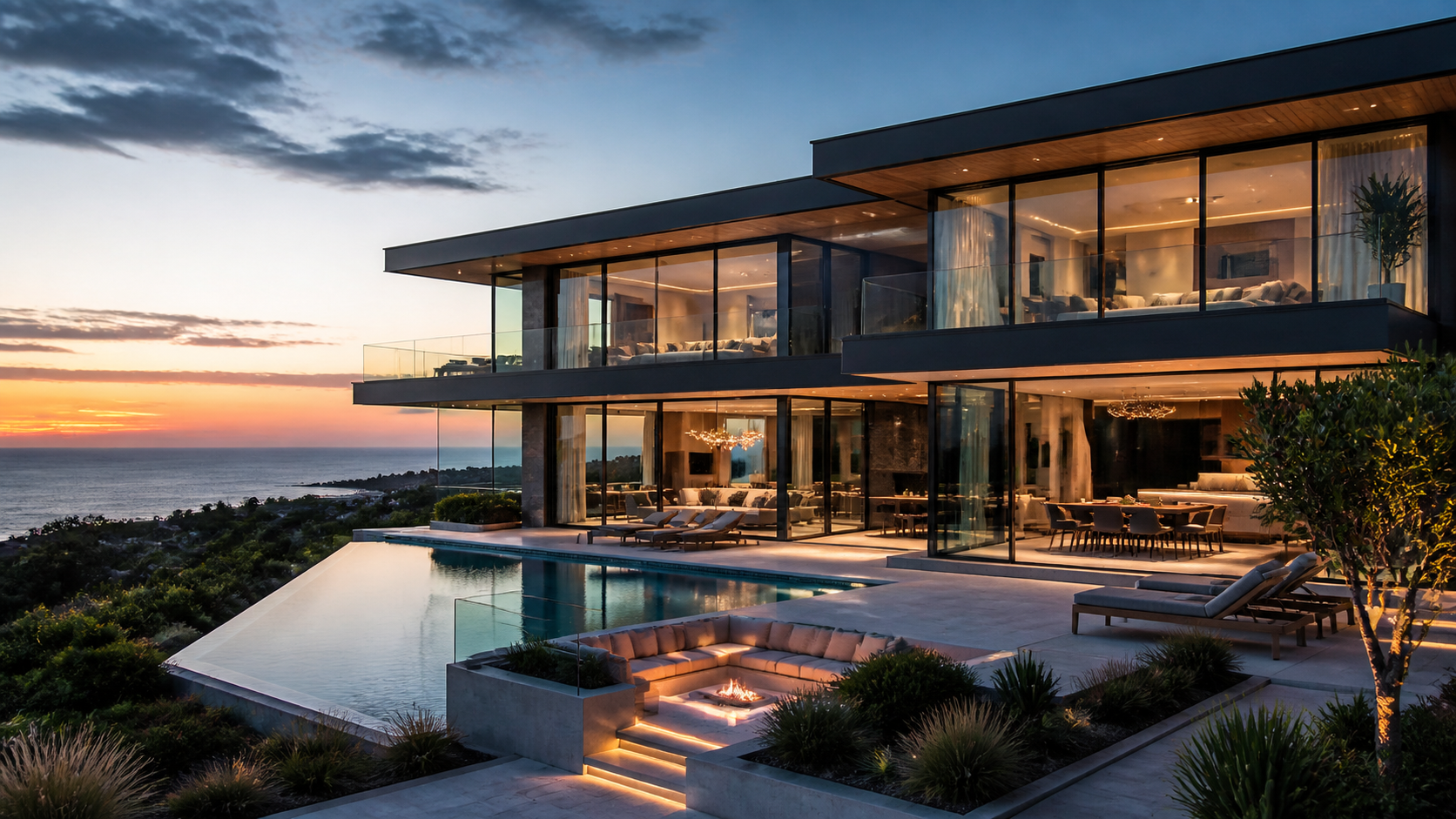 Best AI Glass Wall Modern Mansions Generator: Create Stunning Glass Wall Modern Mansions in Seconds example 3