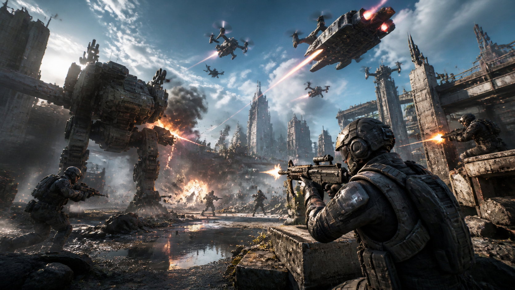 Best AI High Energy Gaming Battlefields Generator: Create Stunning High Energy Gaming Battlefields in Seconds example 1