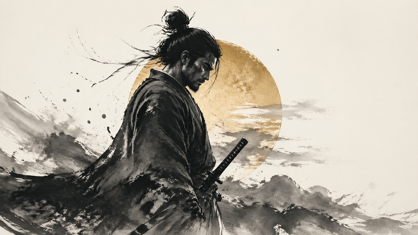 Best AI Ink Wash Samurai Art Generator: Create Stunning Ink Wash Samurai Art in Seconds example 2