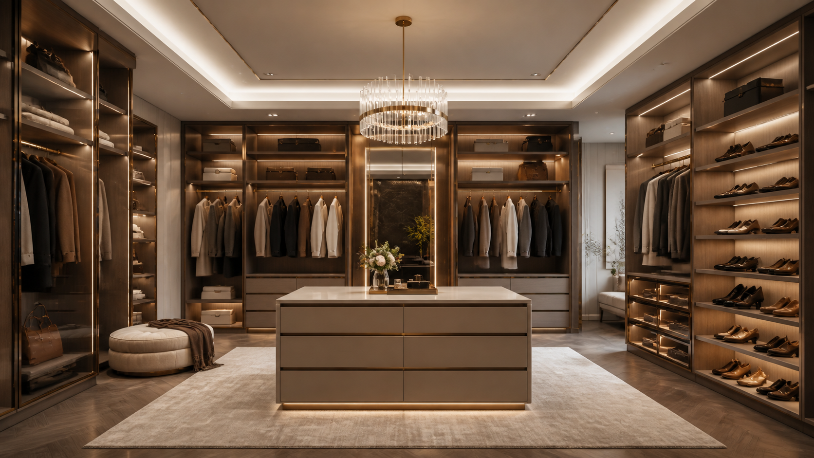 Best AI Luxury Walk In Closet Designs Generator: Create Stunning Luxury Walk In Closet Designs in Seconds example 1
