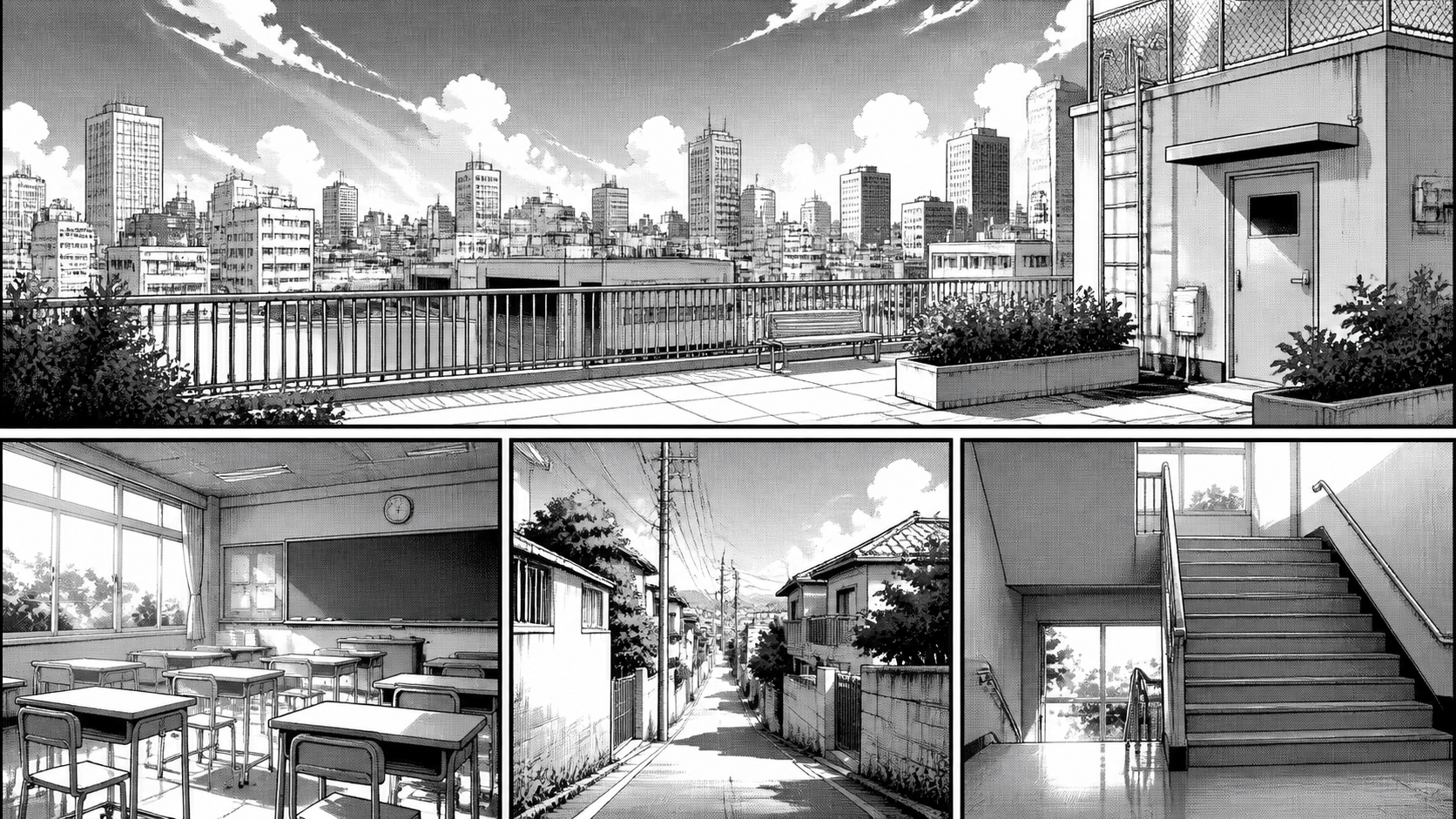 Best AI Manga Panel Backgrounds Generator: Create Stunning Manga Panel Backgrounds in Seconds example 1