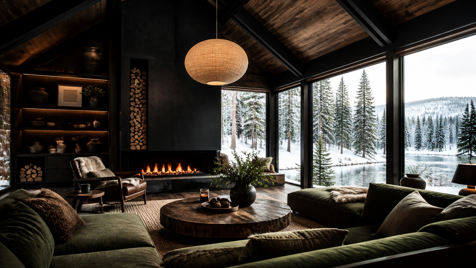 Best AI Modern Cabin Interior Ideas Generator: Create Stunning Modern Cabin Interior Ideas in Seconds example 2