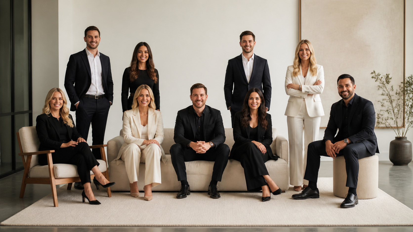Best AI Modern Real Estate Team Group Photos Generator: Create Stunning Modern Real Estate Team Group Photos in Seconds visual example 2