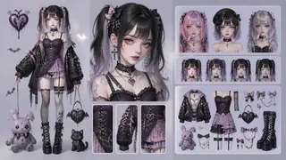 Best AI Pastel Goth Character Art Generator: Create Stunning Pastel Goth Character Art in Seconds example 1