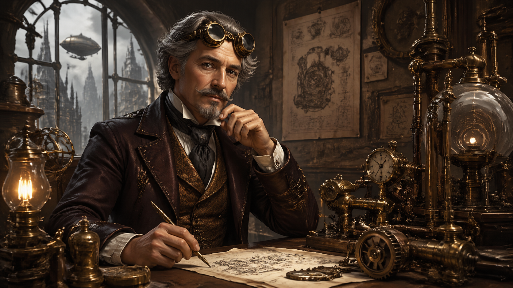 Best AI Steampunk Inventor Portraits Generator: Create Stunning Steampunk Inventor Portraits in Seconds example 1