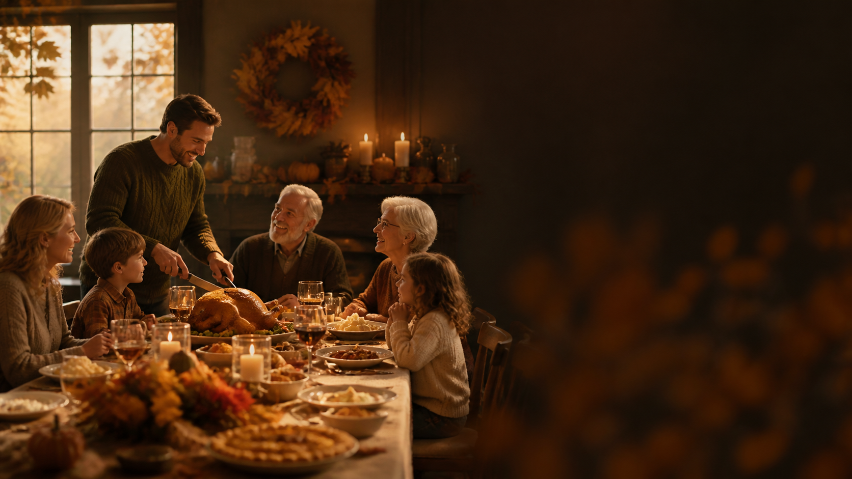 Best AI Thanksgiving Family Dinner Scenes Generator: Create Stunning Thanksgiving Family Dinner Scenes in Seconds example 3
