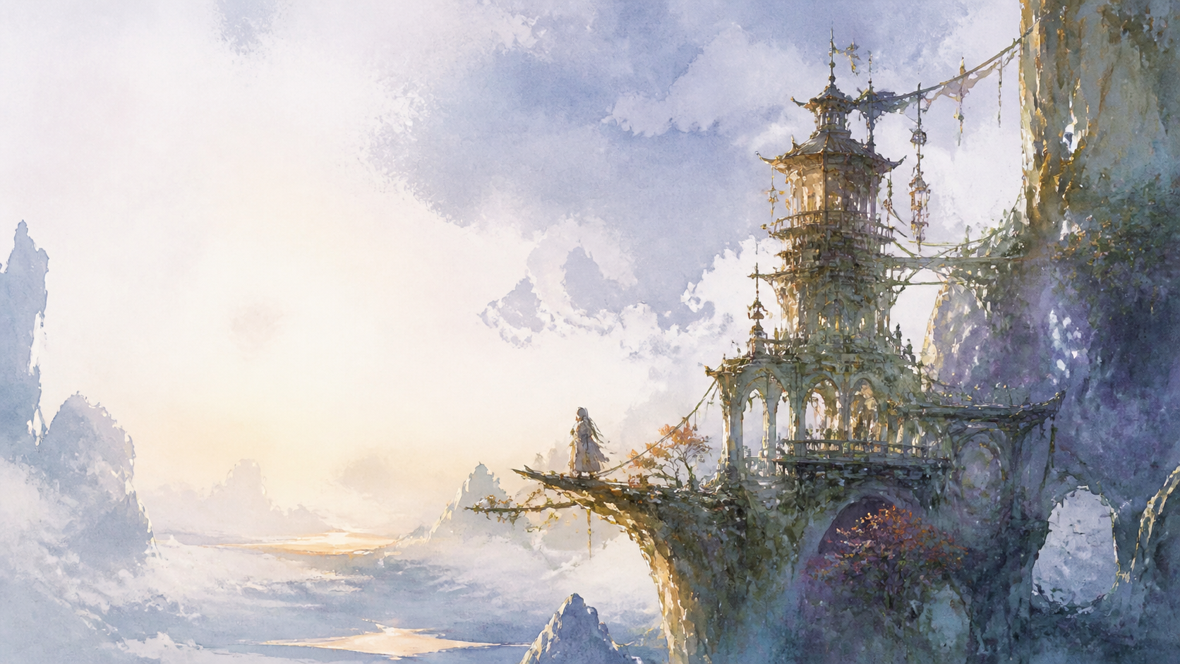 Best AI Watercolor Fantasy Landscapes Generator: Create Stunning Watercolor Fantasy Landscapes in Seconds example 3