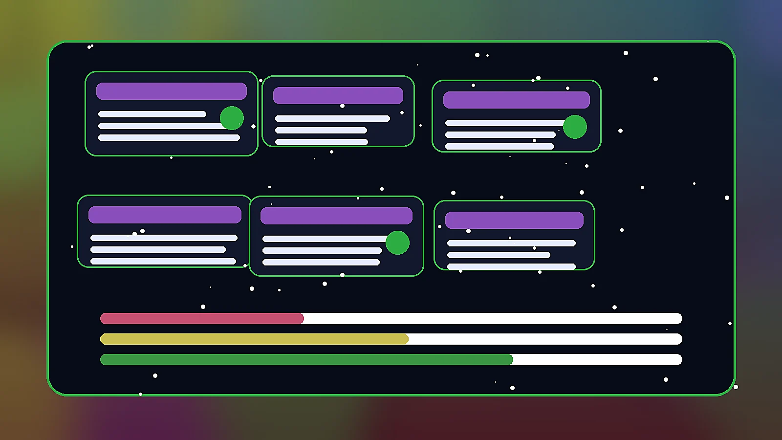 Collectible Card Frame UI image prompt example 1