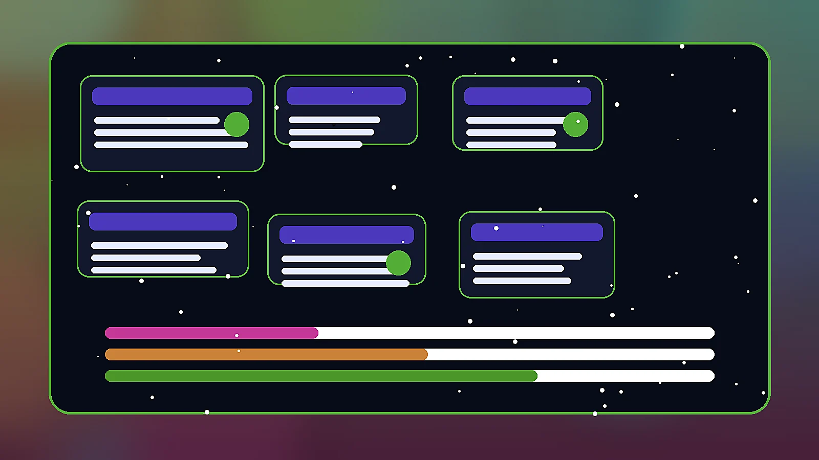 Collectible Card Frame UI image prompt example 3