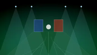 Community football finals poster template with generic ball icon