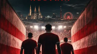Create a premium prediction card concept using abstract football motion