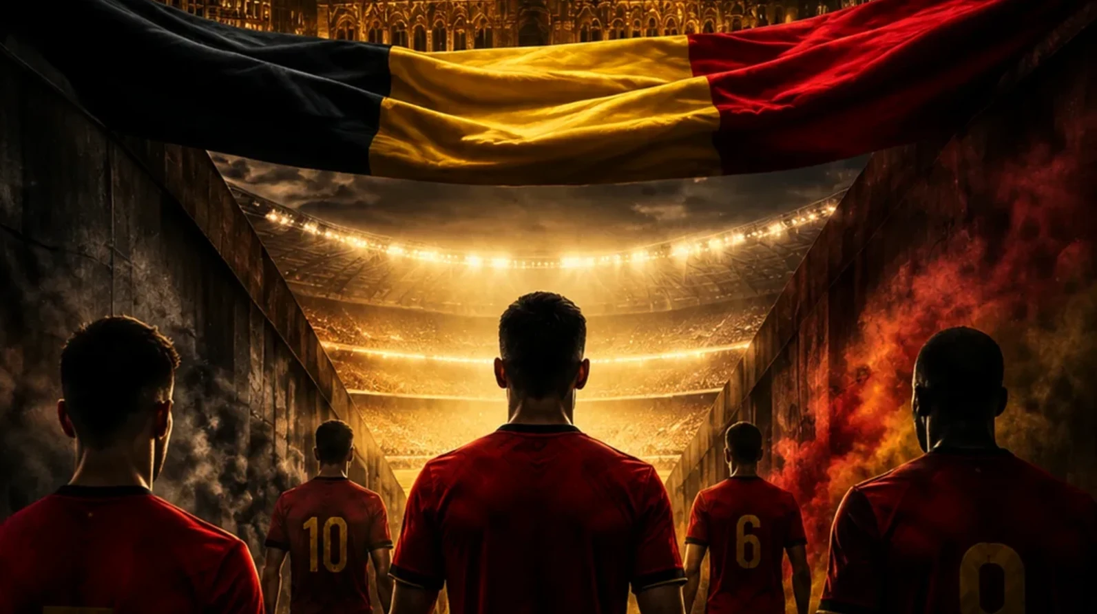 Design a creator-ready football thumbnail visual with safe typography zones