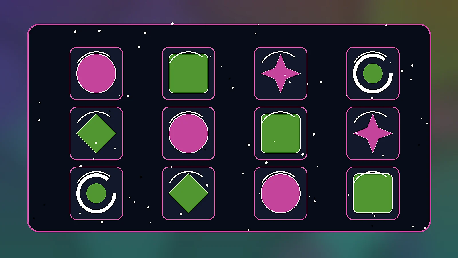 Game Settings Icon Set image prompt example 1