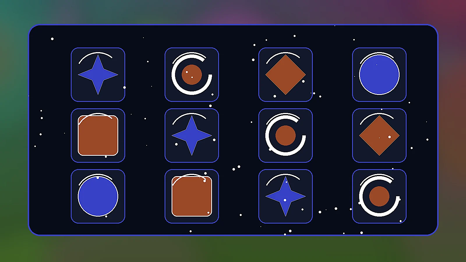 Game Settings Icon Set image prompt example 3