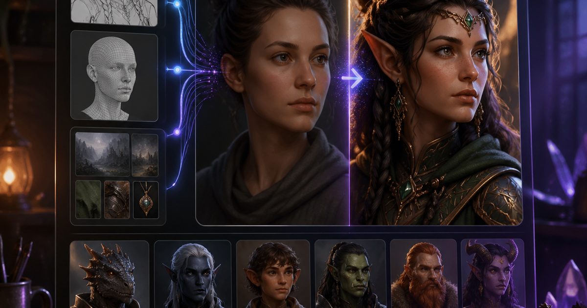 D&D and Avatar Character Creators visual preview