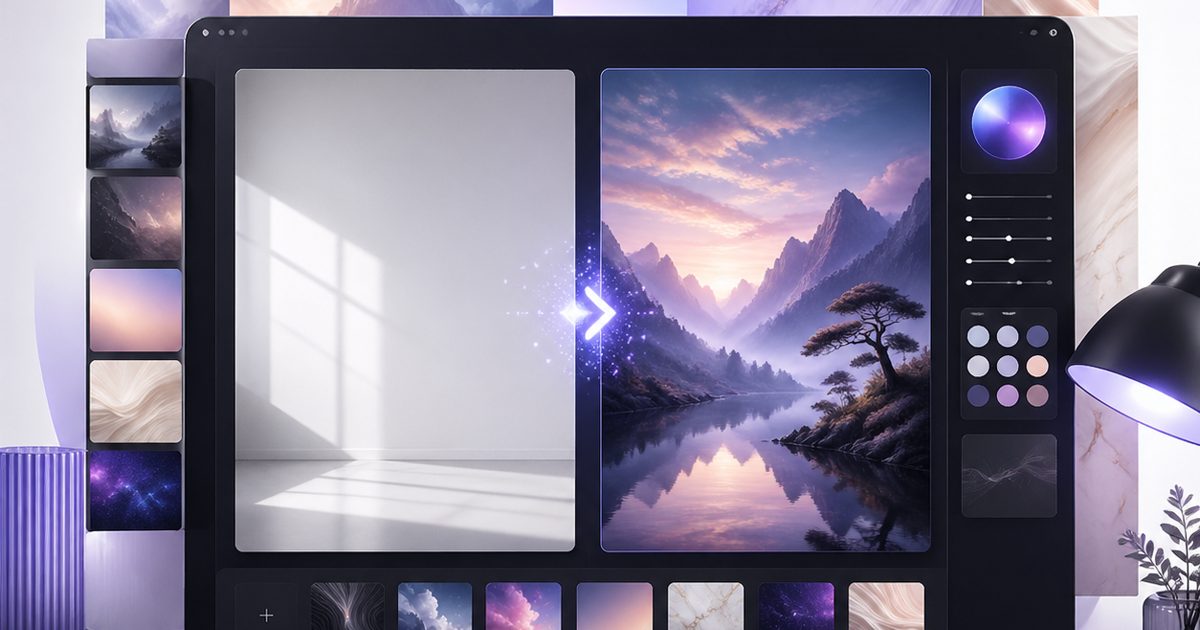 White Background and Wallpaper Creation visual preview