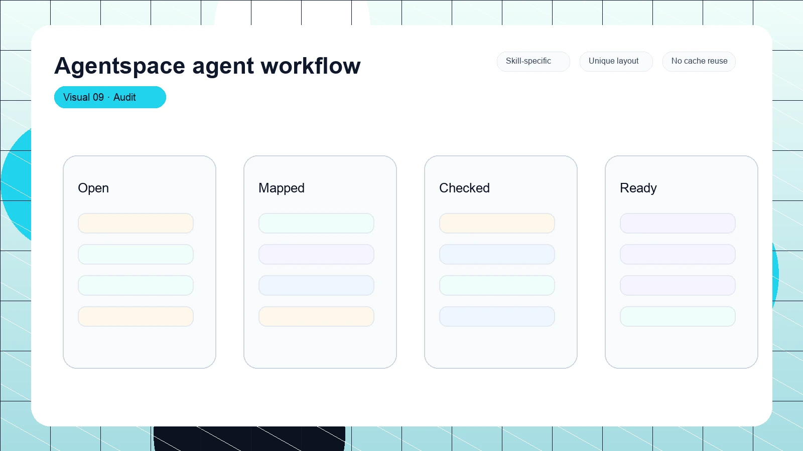 Agentspace agent workflow distinct visual 9