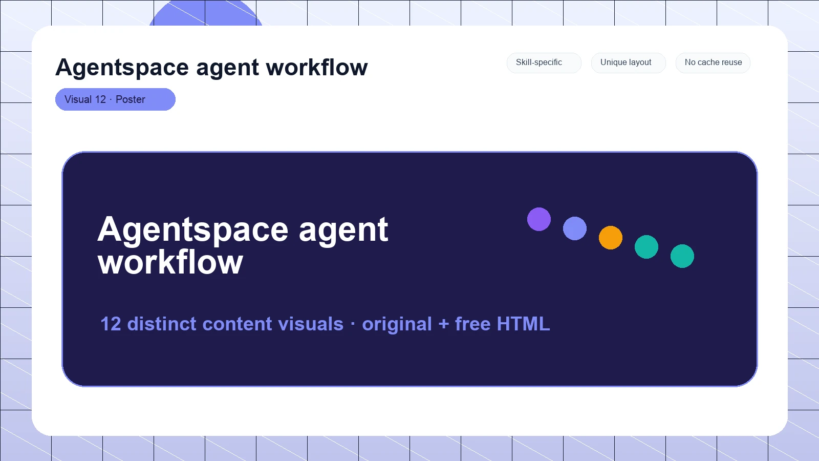 Agentspace agent workflow distinct visual 12