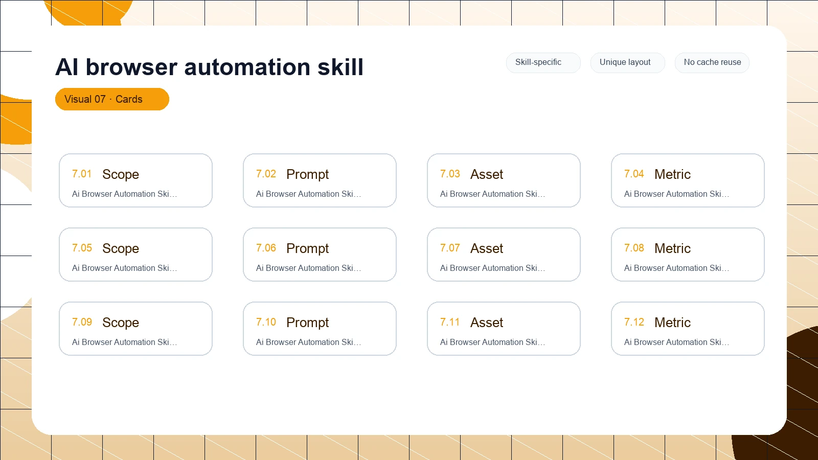 AI browser automation skill distinct visual 7