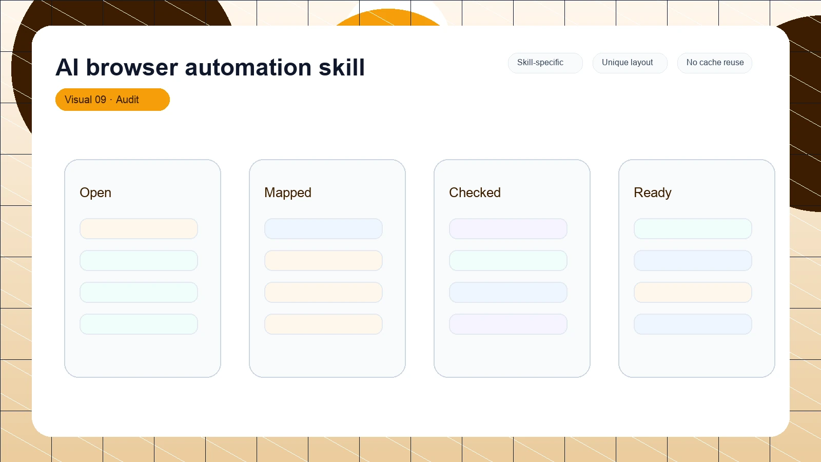 AI browser automation skill distinct visual 9