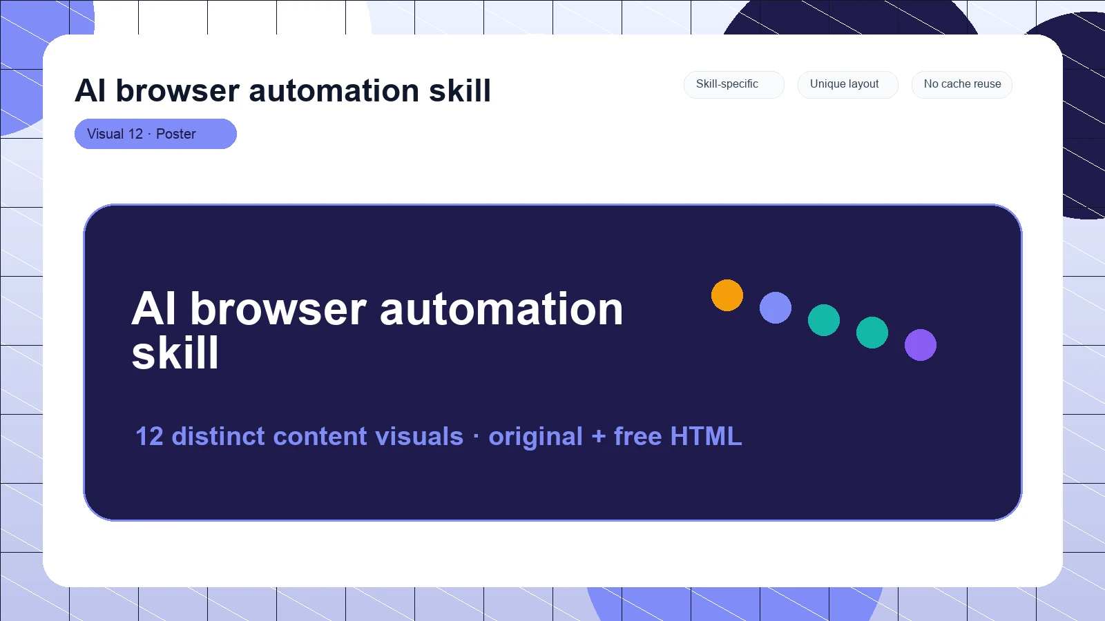 AI browser automation skill distinct visual 12