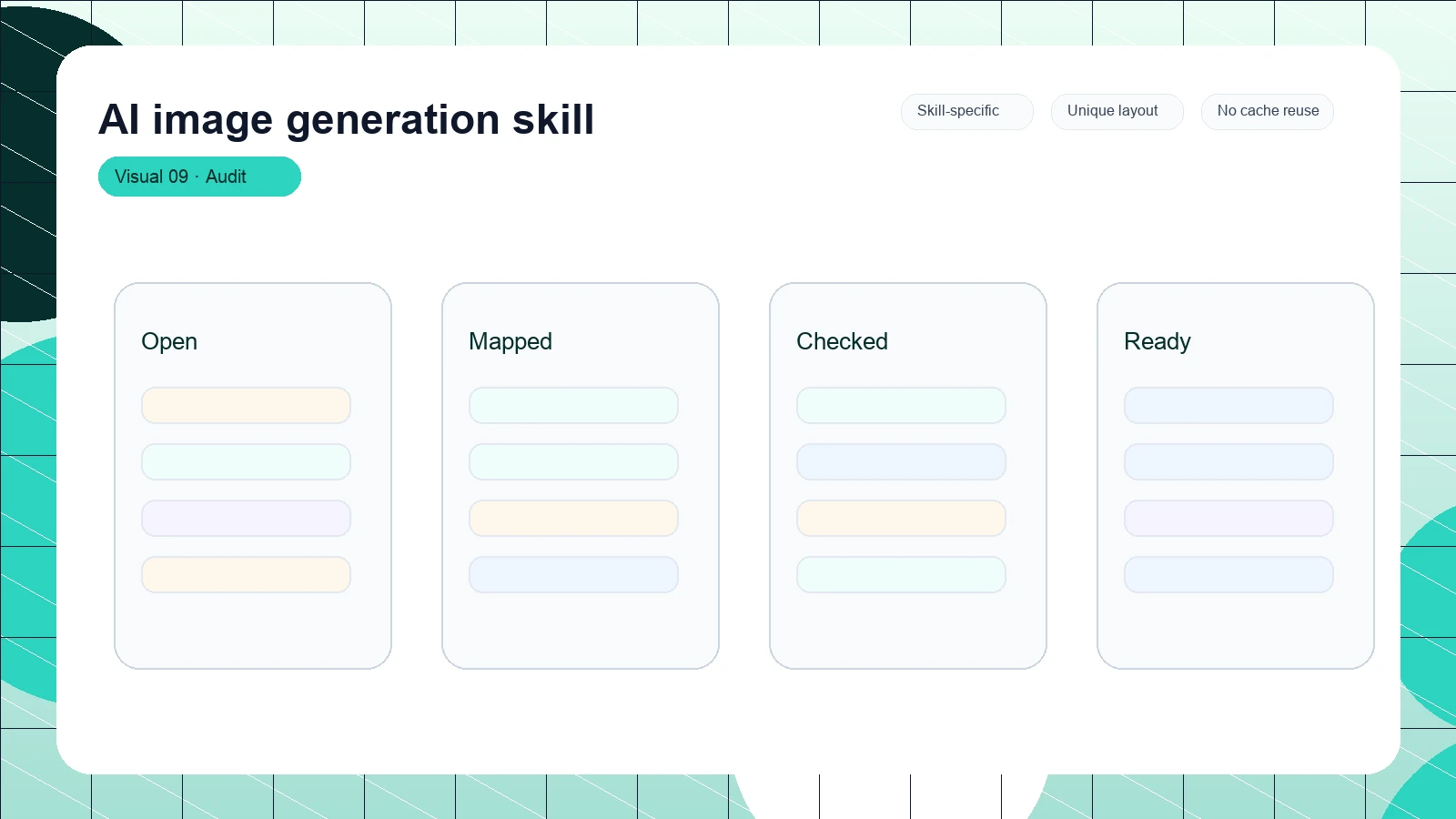 AI image generation skill distinct visual 9