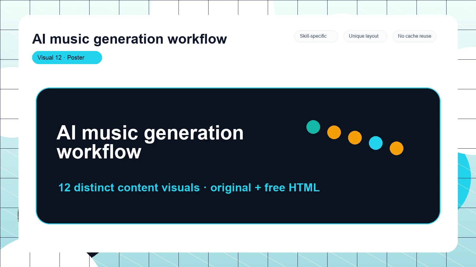AI music generation workflow distinct visual 12