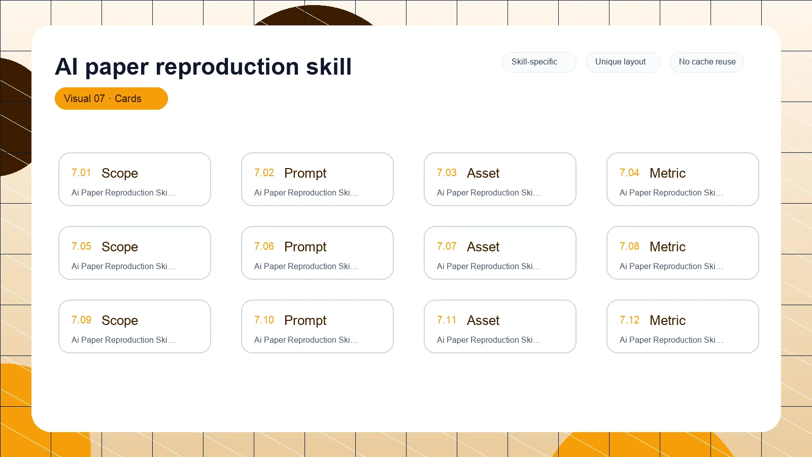 AI paper reproduction skill distinct visual 7