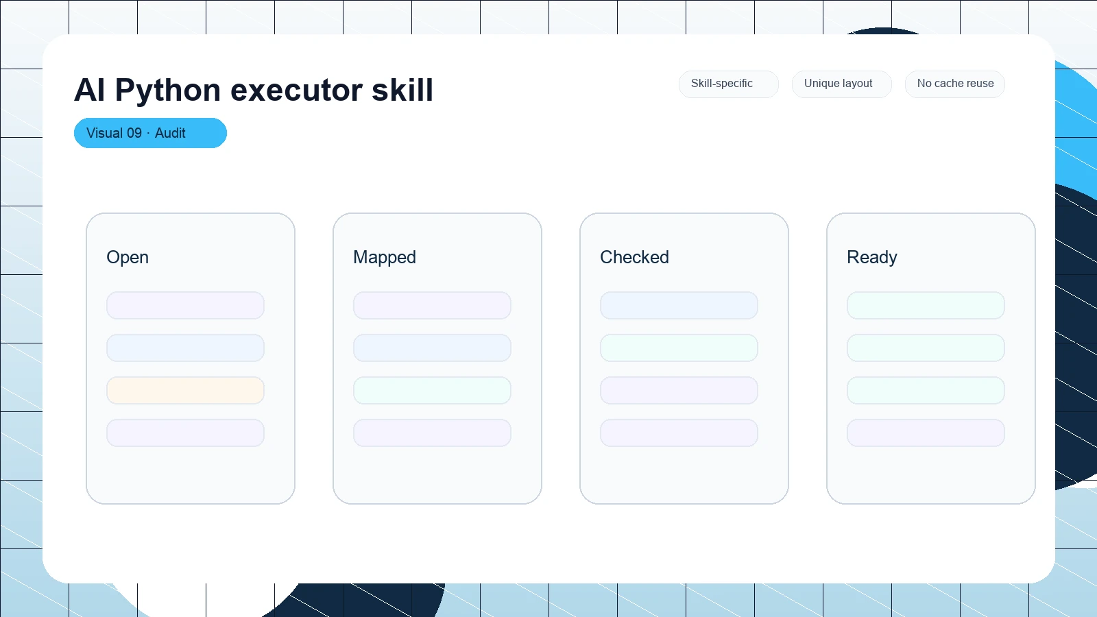 AI Python executor skill distinct visual 9