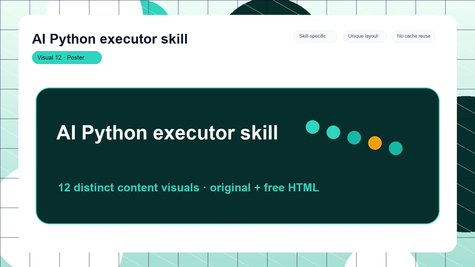 AI Python executor skill distinct visual 12